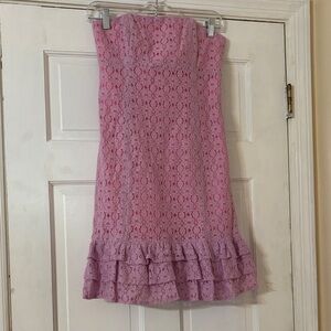 Lilly Pulitzer Pink Lace Dress